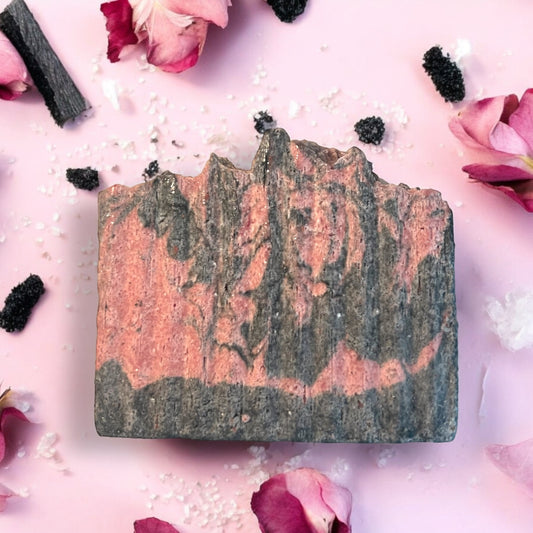 Sea Salt Rose & Charcoal Soap